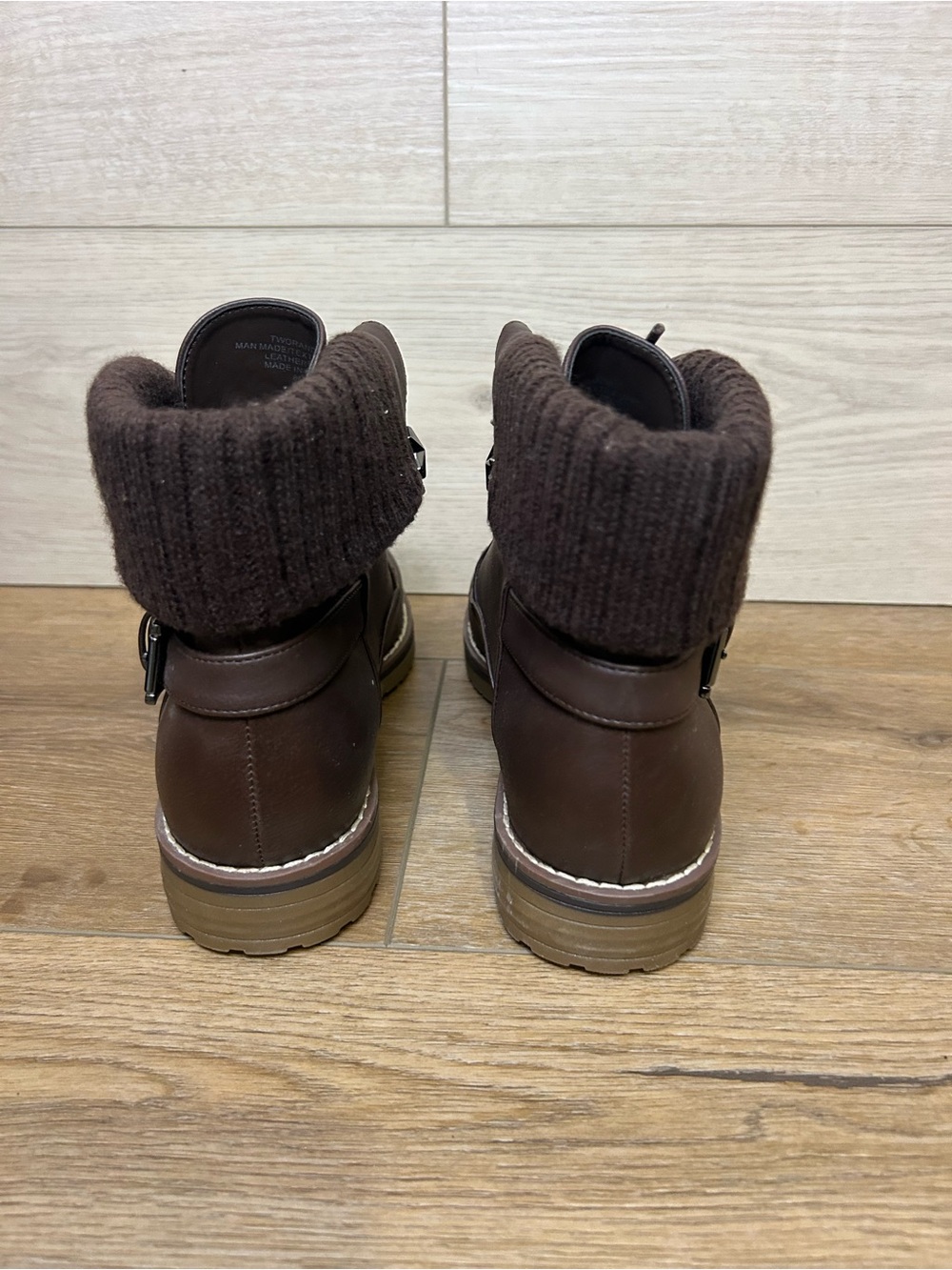 TOMMY HILFIGER Oranda Brown Boots Booties Sz 8 M - Picture 3 of 6